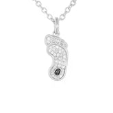 North Carolina Drip Sterling Silver Diamond Pendant